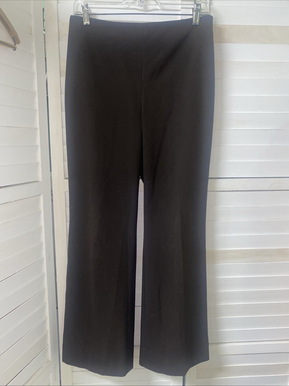 Talbots Trousers Pants Women's Wide Leg Relaxed Side Zip Stretch Sz 8P